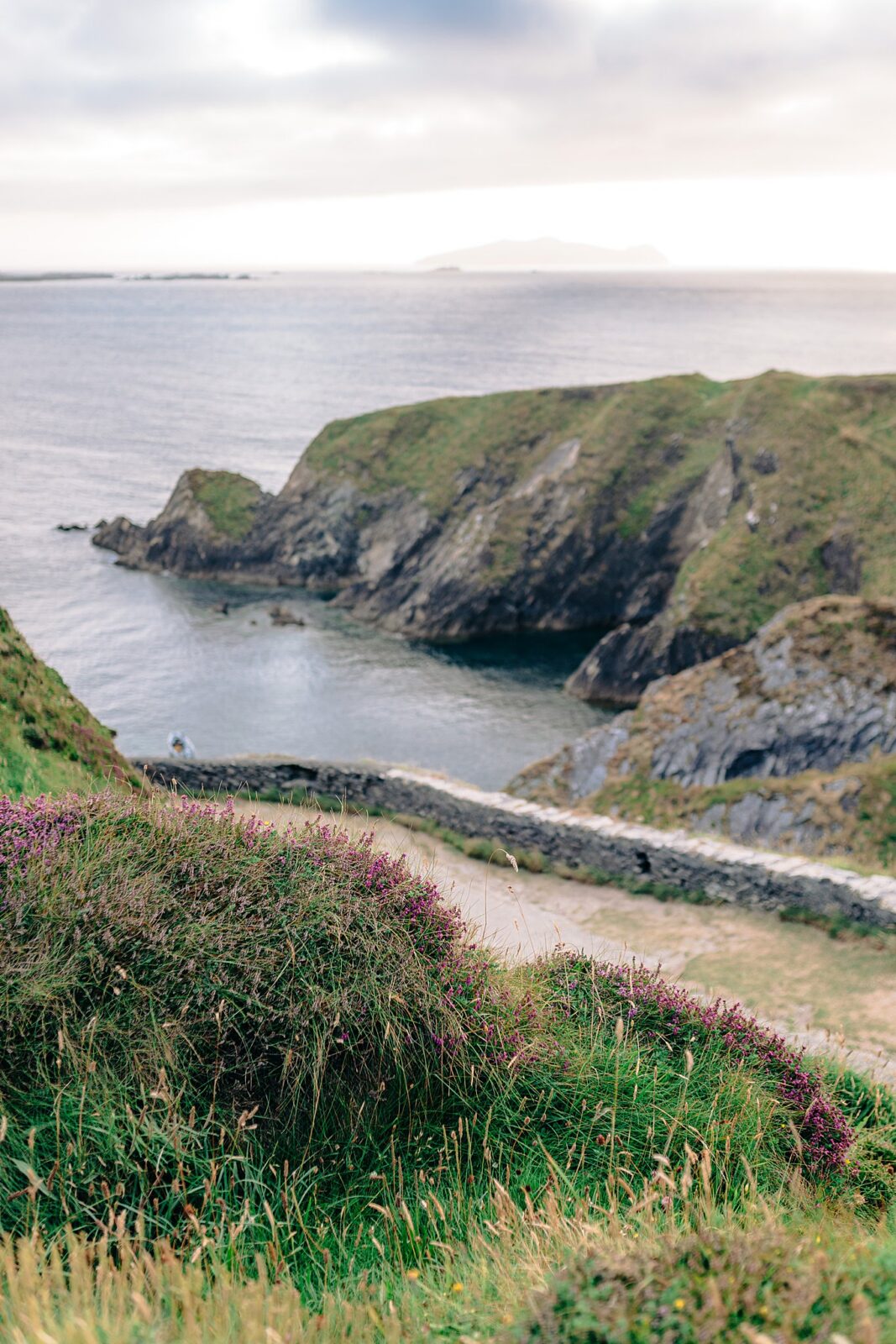 The iconic winding stone paths of Dun Chaoin cliffs, upcoming fine art print release.